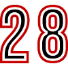 28 Number Years Jersey