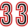 33 Number Years Jersey