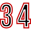 34 Number Years Jersey