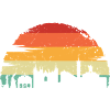 Sunset Skyline Silhouette