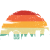 Sunset Skyline Silhouette