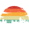 Sunset Skyline Silhouette