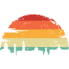 Vivid Sunset Skyline