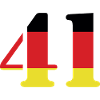 41 Numéro Jersey Allemagne
