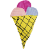 Ice cream with waffle