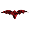 Bat Halloween blood splatter