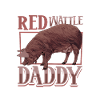 Papa cochon caroncule rouge