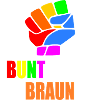 bunt statt braun