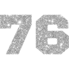 76 Silver Glitter - 76th Anniversary