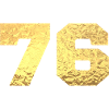 76 Gold Glitter - 76th Anniversary