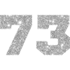 73 Silver Glitter - 73 Birthday