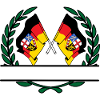 Flags Saarland laurel wreath banner