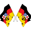Flags crossed Saarland