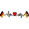 Cardio heart Flag Germany, Saarland