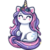 Niedliche Einhorn-Katze