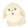 Cute rabbit as illustration
