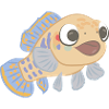 Poisson effronté comme illustration