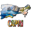Carte à l’aquarelle Capri