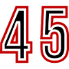 45 Number Years Jersey