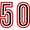 50 Number Years Jersey
