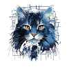 Maine Coon Cat Artistic