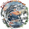 springender Fisch – Anglermotiv – Dynamischer Fang