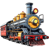 Steam Train Cartoon Nostalgia