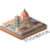Géométrique low poly Cathédrale de Florence