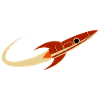 Red Space Rocket