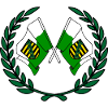 Flags Saxony laurel wreath