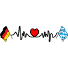 Cardio heart Flag Germany, Bayern