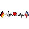 Cardio heart Flag Germany, Schleswig Holstein