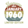 Génial depuis janvier 1960 - Anniversaire