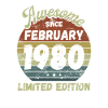 Génial depuis février 1980 - Anniversaire