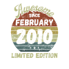 Awesome since February 2010 - Birthday