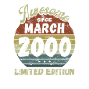 Awesome since March 2000 - Birthday