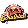Endlich Schulkind - Fröhlicher Retro Regenbogen
