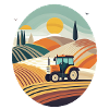 Tractor in the field