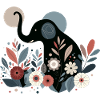Floral Elephant