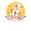 Beagle Lune Florale Sauvage