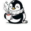 Penguin with Tea Saying