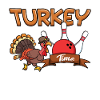 Truthahnzeit Truthahn Bowling Thanksgiving
