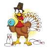 Cooles Truthahn-Thanksgiving-Truthahn-Bowling