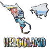 Carte à l’aquarelle d’Heligoland