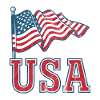 USA with Flag