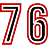 76 Number Years Jersey