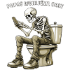 SKELETON TOILET DAD'S FEEL-GOOD