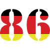 86 Numéro Jersey Allemagne