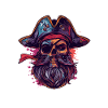 Pirate Skull Captain