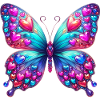 Butterfly Heart Hearts Hearts Heart
